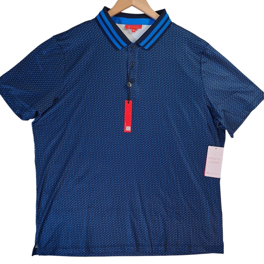Redvanly Pascal Polo Shirt Men's XXL Midnight Navy Pascal PUREpoly‎ Stretch